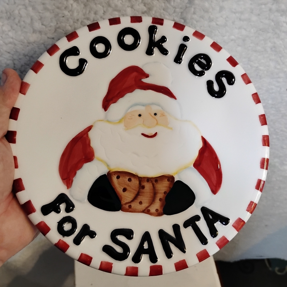 Cookies For Santa Decorative Plate - 8.5 inch - Picture 3 of 7